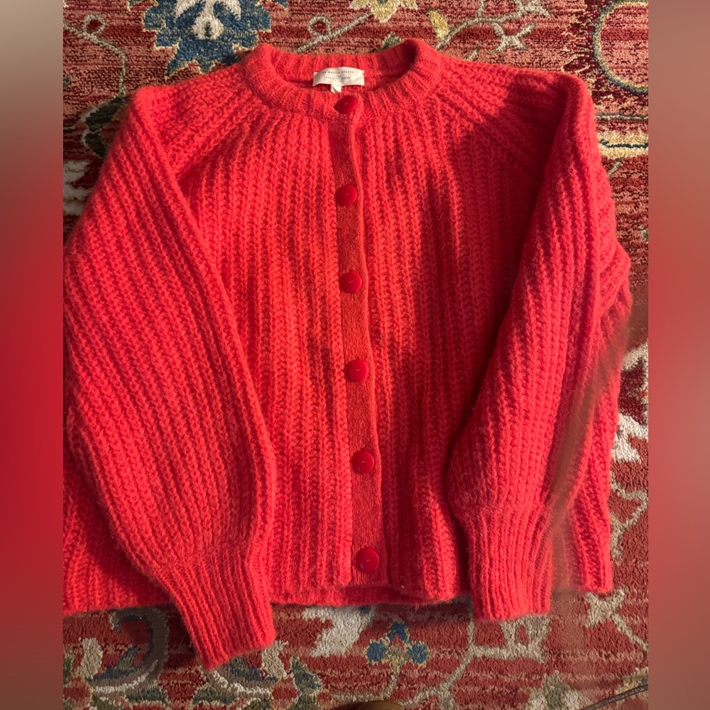 Sézane Emile sweater in red